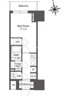 コンフォリア東上野【5階】の間取り