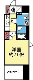 ベルフェリーク横濱山下町【9階】の間取り