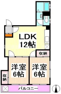 東京都渋谷区幡ヶ谷3【マンション】の間取り