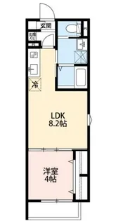 つばめハウス北松戸【1階】の間取り
