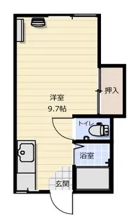 ティストニー浜田【1階】の間取り