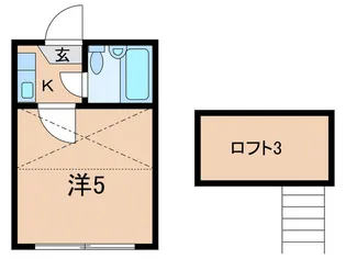 ロータスコーポ三軒茶屋【1階】の間取り