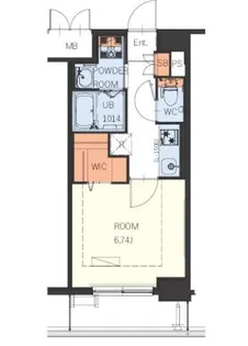 ギャラクシー博多駅北【10階】の間取り