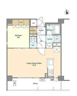サンハイム雪が谷大塚【6階】の間取り