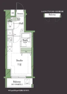 東京都世田谷区羽根木1【マンション】の間取り