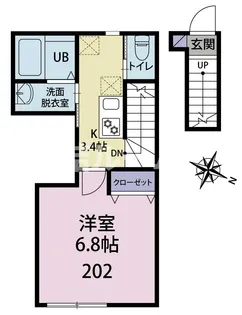 東京都練馬区石神井町7【アパート】の間取り