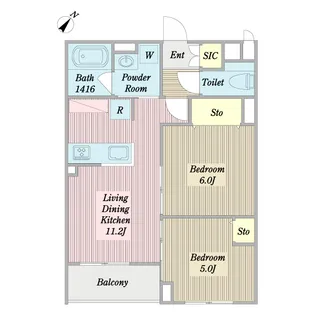 L’Excellence M【2階】の間取り