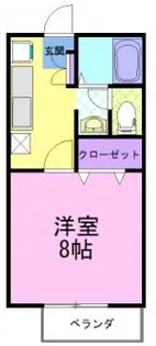 クラージュ 1【1階】の間取り
