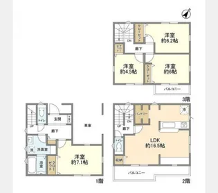 埼玉県川越市熊野町【一戸建】の間取り