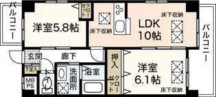 クレアーレヴェントルネス宮内【1階】の間取り