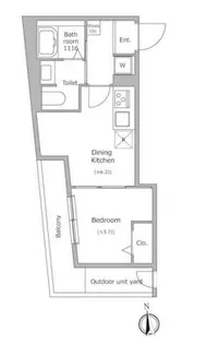 グローリオシェルト池袋本町【4階】の間取り