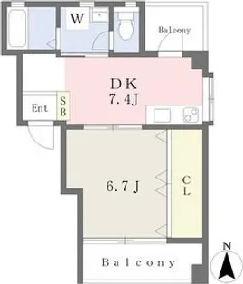 美和ビル【4階】の間取り