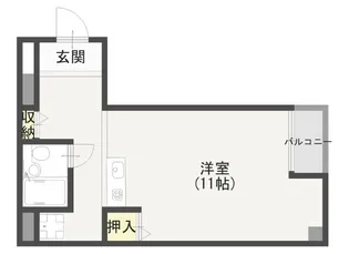 グランピア下山手通【1階】の間取り