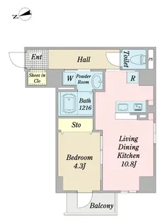 キュリアスK【3階】の間取り