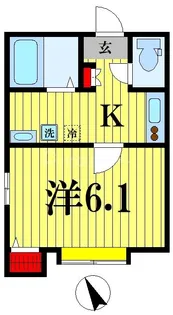 オークランド馬橋【1階】の間取り