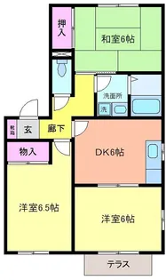 メゾンヤマリ3【1階】の間取り
