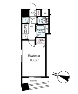 プレール・ドゥーク水天宮【2階】の間取り