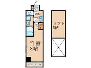 エステムコート名古屋栄DL【5階】の間取り