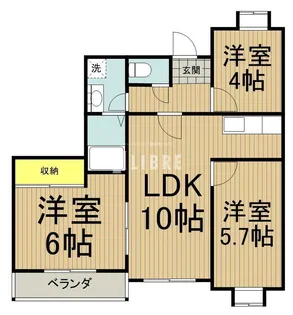 ハイムヴィオラ【1階】の間取り