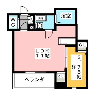リバーサイドテラス青砥【1階】の間取り