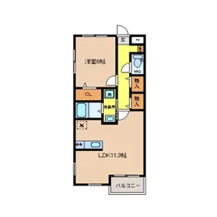 ラックスコート【3階】の間取り