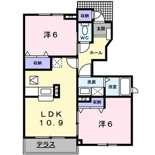 セレッソ パセーオ【1階】の間取り