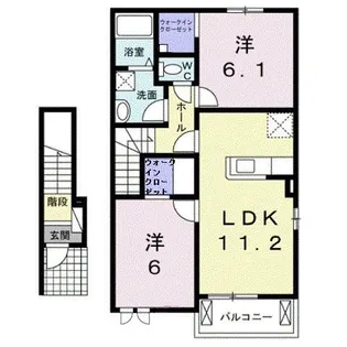 ロイヤルパレス・S(ロイヤルパレスエス)【2階】の間取り