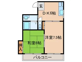 ロイヤルグレイブ平野【5階】の間取り