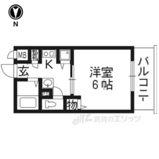 エステムコート京都河原町プレジール【2階】の間取り