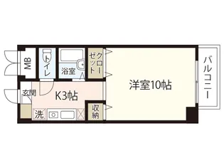 サンスペアリアビル【6階】の間取り