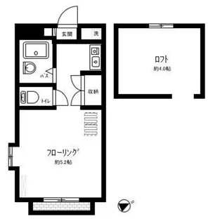 国立ファニー【1階】の間取り