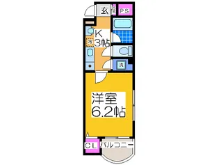 ホワイトヴィラ杉本【2階】の間取り