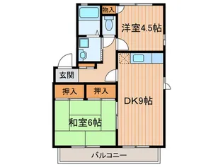 アミティ-上野【1階】の間取り