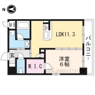 tissage塩小路【4階】の間取り