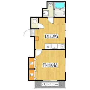 オカダビル【3階】の間取り