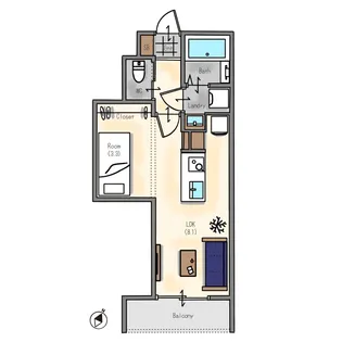 Maison Aomi 新築【3階】の間取り