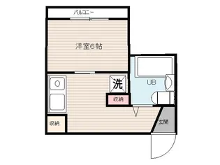 サンホワイト新城【2階】の間取り