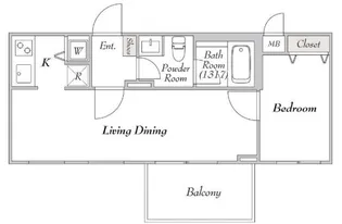 ミリアレジデンス桜新町【5階】の間取り