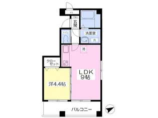 インターコーポK【4階】の間取り