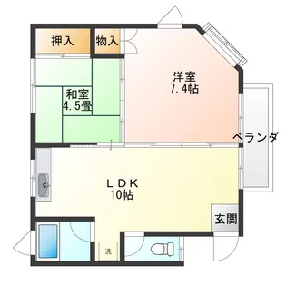 キャスル星州【2階】の間取り