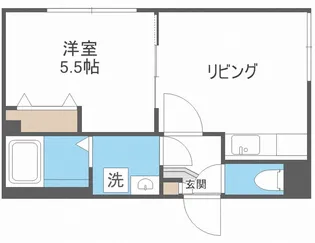 ラフール北野【2階】の間取り
