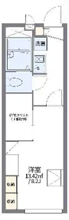 レオパレスデュークレール【2階】の間取り