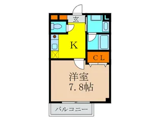 Blue Pearl御影【3階】の間取り