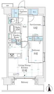 ハビテ本厚木【12階】の間取り