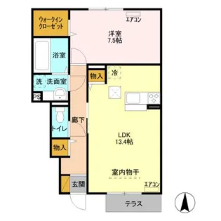 スクエア A・B【1階】の間取り