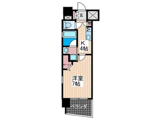 ステイサム舟入中町【3階】の間取り