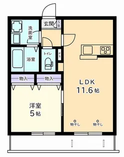 CasaBianca西府【2階】の間取り