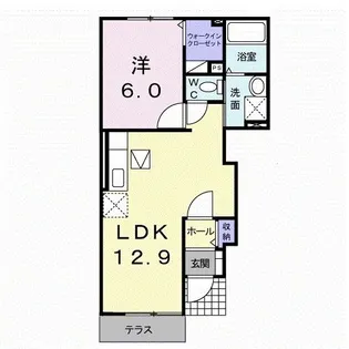 レアル・カーサ【1階】の間取り
