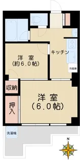 白山ハイツ【3階】の間取り