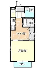 グローリー原口【1階】の間取り